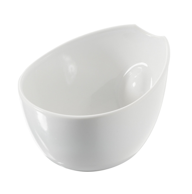 Pot ovale blanc porcelaine 8,5 cm Impulse Revol