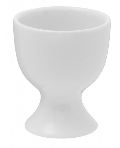 Coquetier rond blanc porcelaine 6 cm Ø 5 cm Emotions Pro.mundi