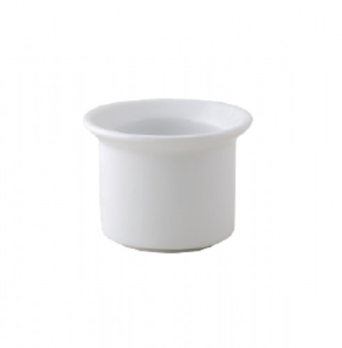 Coquetier rond blanc porcelaine Ø 6,5 cm Brasserie Astera