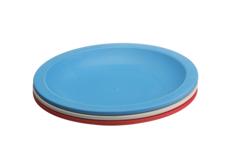 Assiette rond bleu fibre végétal Ø 13,4 cm Lilitouch Saint Romain