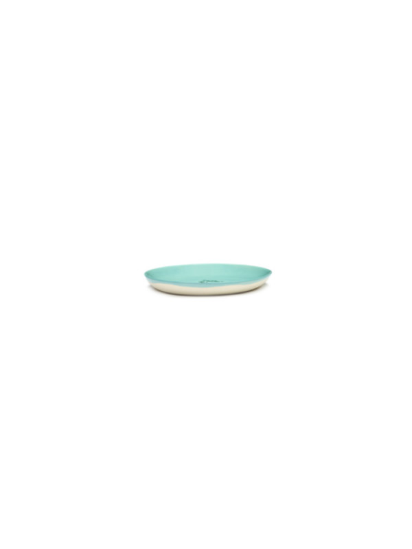 Assiette plate rond azure artichaut vert grès Ø 16 cm Feast By Ottolenghi Serax