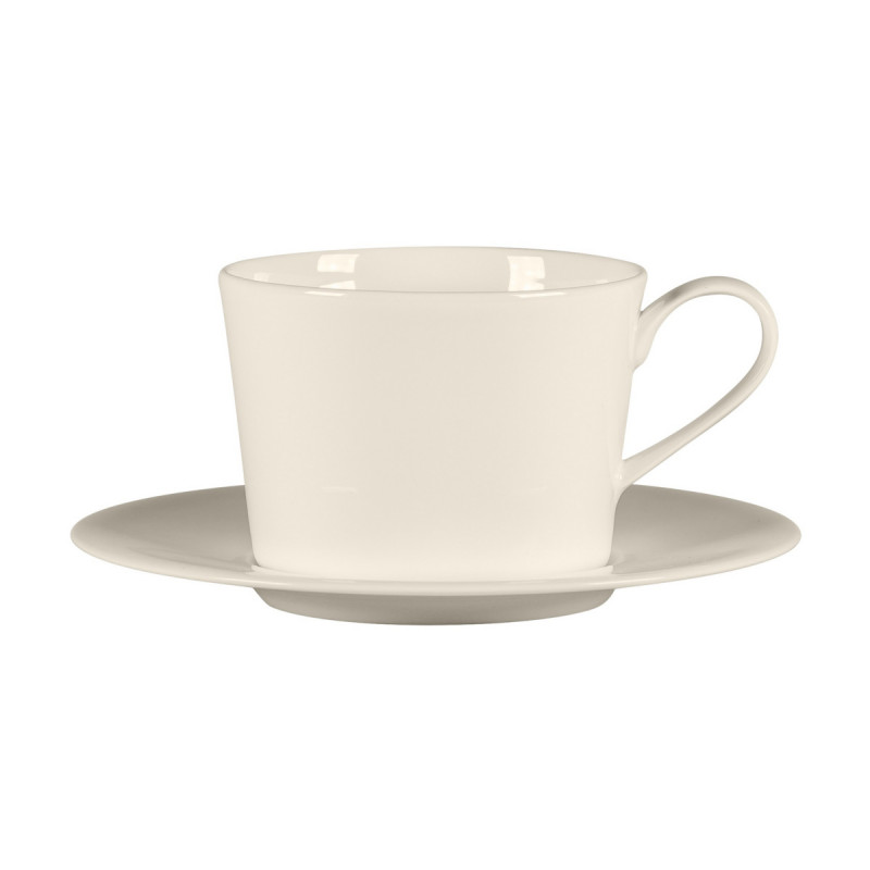 Tasse à café / thé rond ivoire porcelaine bone china 23,7 cl Ø 8,9 cm Fedra Rak