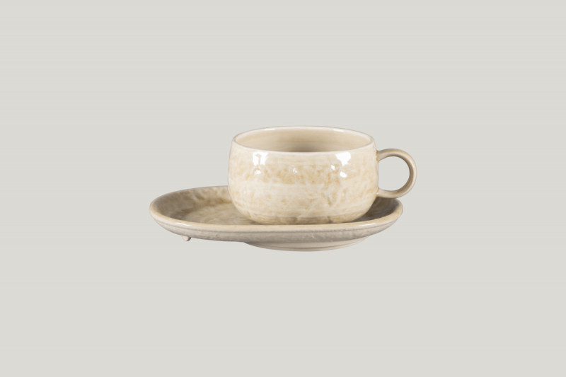 Tasse à déjeuner rond vanilla porcelaine 40 cl Ø 11 cm Krush Rak