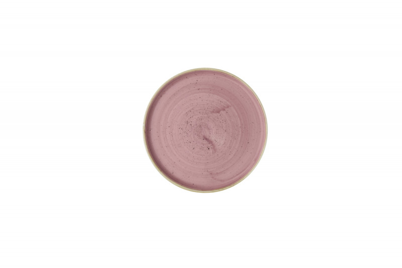 Assiette à bord droit rond Petal Pink porcelaine vitrifiée Ø 21 cm Stonecast Churchill