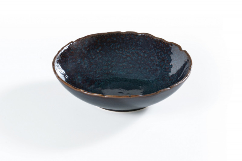 Bol à salade rond Dark porcelaine Ø 13 cm Pizzo Astera