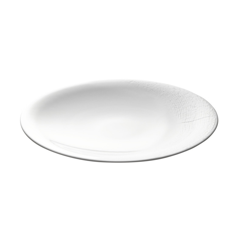 Assiette coupe plate rond blanc porcelaine Ø 32 cm Supernature Degrenne